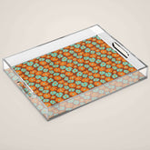 70's Retro print Acrylic Tray