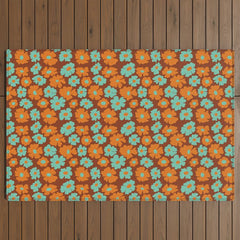 70's Retro print Outdoor Rug