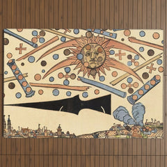 1561 Celestial Phenomenon over Nuremberg Outdoor Rug