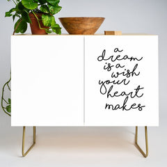 A Dream Is A Wish Your Heart Makes Credenza