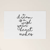 A Dream Is A Wish Your Heart Makes Welcome Mat