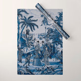 17th Century Delftware Chinoiserie Wrapping Paper
