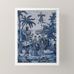 17th Century Delftware Chinoiserie Mini Art Print