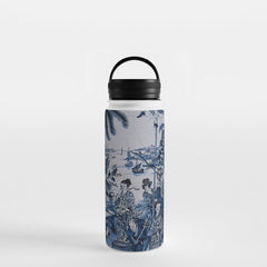 17th Century Delftware Chinoiserie Water Bottle