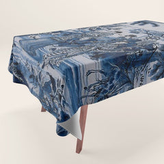 17th Century Delftware Chinoiserie Tablecloth