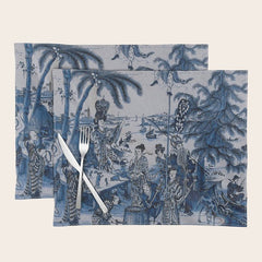 17th Century Delftware Chinoiserie Placemat