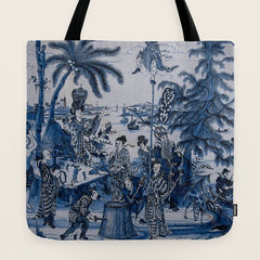 17th Century Delftware Chinoiserie Tote Bag