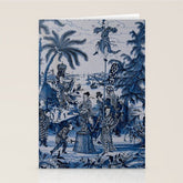 17th Century Delftware Chinoiserie Stationery Card