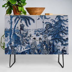 17th Century Delftware Chinoiserie Credenza