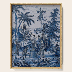 17th Century Delftware Chinoiserie Serving Tray