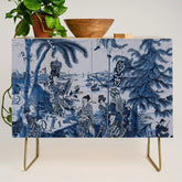 17th Century Delftware Chinoiserie Credenza