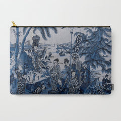 17th Century Delftware Chinoiserie Carry All Pouch