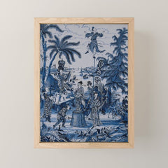 17th Century Delftware Chinoiserie Mini Art Print