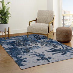 17th Century Delftware Chinoiserie Rug