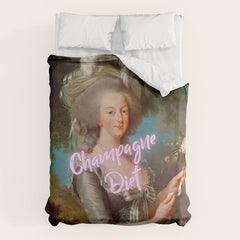 Champagne Diet' Marie Antoinette Duvet Cover