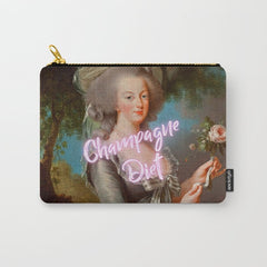 Champagne Diet' Marie Antoinette Carry All Pouch