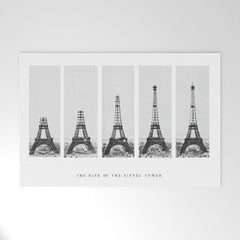 1888-1889 The Rise of the Eiffel Tower Construction Sequence black and white photography Welcome Mat