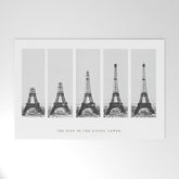 1888-1889 The Rise of the Eiffel Tower Construction Sequence black and white photography Welcome Mat
