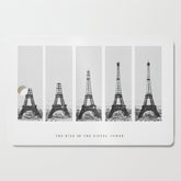 1888-1889 The Rise of the Eiffel Tower Construction Sequence black and white photography Cutting Board