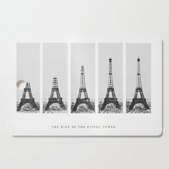 1888-1889 The Rise of the Eiffel Tower Construction Sequence black and white photography Cutting Board