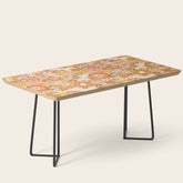 70s Floral Pattern Coffee Table