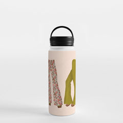 1970s Bellbottom Bliss Retro Fashion Water Bottle