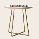 Writing On The Wall' Mid Century Modern Fun Abstract Shapes Side Table