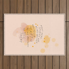 "Right Here, Stories Are Being Written" Outdoor Rug