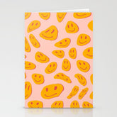 70s retro yellow smile face illustration Stationery Card