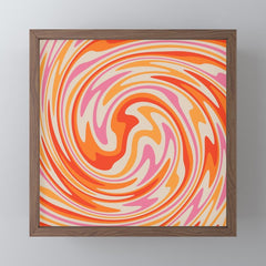 70s Retro Swirl Color Abstract Mini Art Print