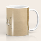 16th Century Japanese Bird and Peony Edo Era Painting Coffee Mug