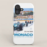 1966 MONACO Grand Prix Racing Poster iPhone Case