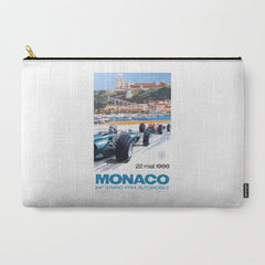 1966 MONACO Grand Prix Racing Poster Carry All Pouch