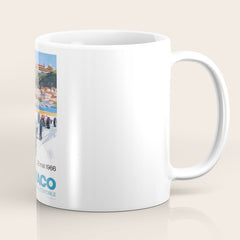 1966 MONACO Grand Prix Racing Poster Coffee Mug