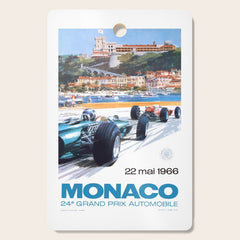 1966 MONACO Grand Prix Racing Poster Cutting Board
