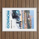 1966 MONACO Grand Prix Racing Poster Outdoor Rug