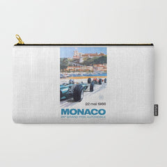 1966 MONACO Grand Prix Racing Poster Carry All Pouch