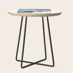 1966 MONACO Grand Prix Racing Poster Side Table