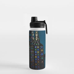 Confirmation of Love,' Magical Realism Portrait Painting by Boles����aw Biegas Water Bottle