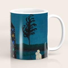 Confirmation of Love,' Magical Realism Portrait Painting by Boles����aw Biegas Coffee Mug