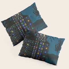 Confirmation of Love,' Magical Realism Portrait Painting by Boles����aw Biegas Pillow Sham
