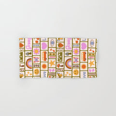 1970s Retro Pop Culture Icons Bath Towel