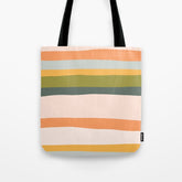 "Dreamy Stripes" Colorful & Fun Children's Stripe Pattern Tote Bag