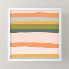 "Dreamy Stripes" Colorful & Fun Children's Stripe Pattern Mini Art Print