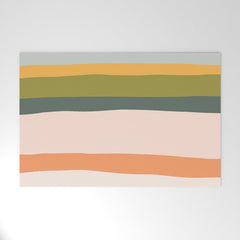 "Dreamy Stripes" Colorful & Fun Children's Stripe Pattern Welcome Mat