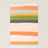 "Dreamy Stripes" Colorful & Fun Children's Stripe Pattern Stationery Card