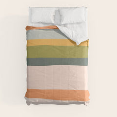 "Dreamy Stripes" Colorful & Fun Children's Stripe Pattern Comforter