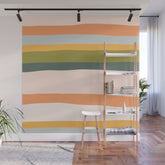 "Dreamy Stripes" Colorful & Fun Children's Stripe Pattern Wall Mural