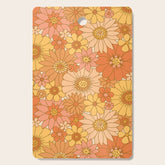 70s Retro Daisy Floral Cutting Board