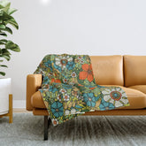 70s Plate Throw Blanket